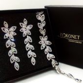 Komplet ślubny JOVIE silver KOKONET 8-0239 i 8-0253