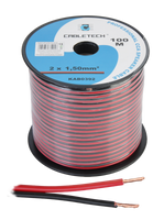 KAB0392 Kabel głośnikowy CCA 1.5mm czarno-czerwony