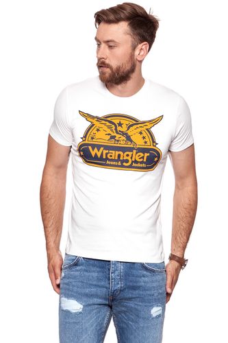 WRANGLER SS EAGLE TEE OFFWHITE W7B74FK02 L na Arena.pl