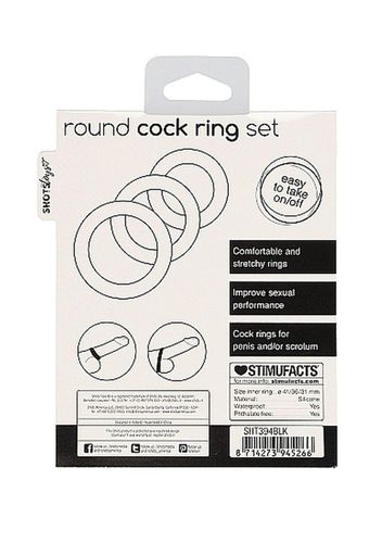 round cock ring set - black na Arena.pl