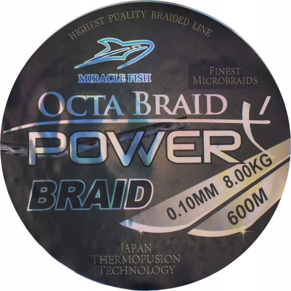 Plecionka Octa Braid Power X4 Black 0,10mm 600m zdjęcie 3