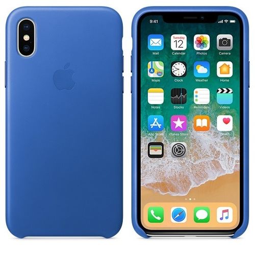 Apple iPhone X Leather Case - Electric Blue na Arena.pl