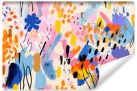 Fototapeta Młodzieżowa KWIATOWY Wzór Abstrakcja Akwarele 400cm x 280cm