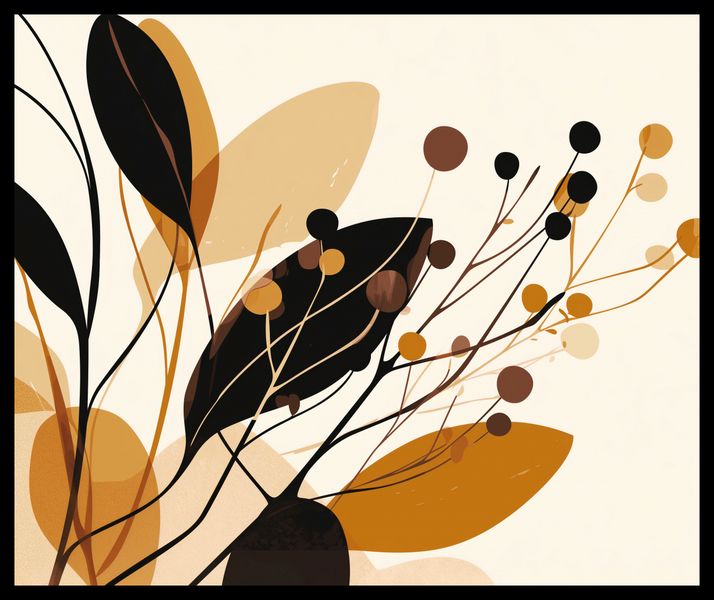 Plakat 60x50cm Jesienne Sylwety zdjęcie 2