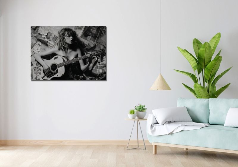 Obraz 100x70cm Młoda Gitarzystka zdjęcie 2