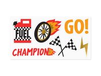 Naklejki auta wyścigowe, 6 szt.