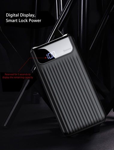 BASEUS THIN DIGITAL POWER BANK 10000MAH BLACK na Arena.pl