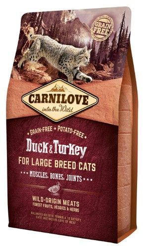 Carnilove Cat Duck & Turkey for Large Breed - kaczka i indyk 2kg na Arena.pl