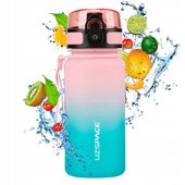 Bidon na wodę dla dziewczynki 350 ml różowo-turkusowy BPA Free
