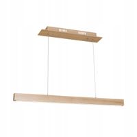Lampa Wisząca TIMBER Brązowy 18W LED 90x90cm Lampa Sufitowa Do Salonu Dom