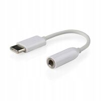 Adapter audio mini Jack zeński 3.5mm do USB-CM biały Gembird