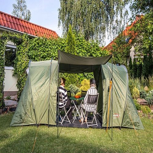 DUŻY NAMIOT 4 OSOBOWY TURYSTYCZNY KEMPINGOWY 2 SYPIALNIE RODZINNY na Arena.pl
