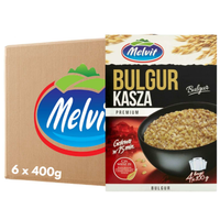 MELVIT Premium Kasza bulgur 400 g (4 x 100 g) x 6 sztuk