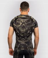 Venum Rashguard Męski Invader Krótki Rękaw Czarny/Piaskowy XL
