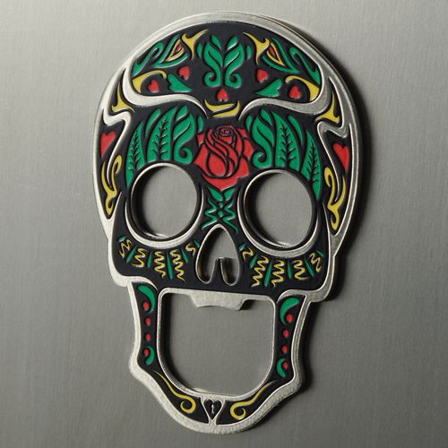 OTWIERACZ DO BUTELEK PIWA KAPSLI CZASZKA METALOWY na Arena.pl