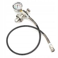 DRYHTEN adapter DIN G5/8 stacja napełniania HPA 310bar wąż 1m stal do butli