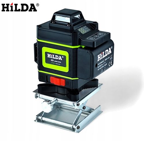 HILDA POZIOMICA 4D BLOKADA WAHADŁA LASER KRZYŻOWY STATYW 1,5 M 2 AKU na Arena.pl