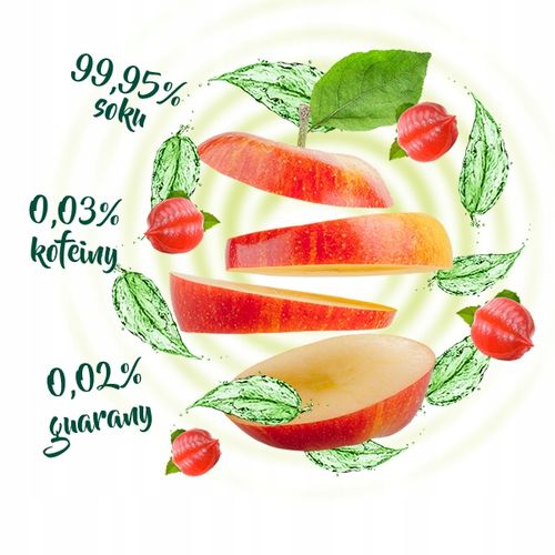 24x YABU Natural Energy Drink jabłkowy 250ml ZESTAW BEZ DODATKU CUKRU na Arena.pl