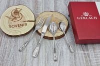 Sztućce dla Dzieci Gerlach Bon Ton Pieski GRAWER Prezent na Chrzest Roczek