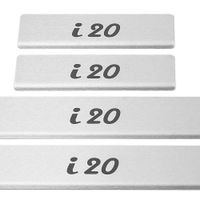 Listwa progowa HYUNDAI I20 MK2 Stal nierdzewna 304 mat  4szt
