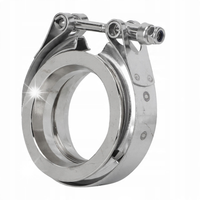 ZACISK RURA 2,25 CALA-57 MM KLAMRA OBEJMA V-BAND Z ZESTAWEM KOŁNIERZY STAL