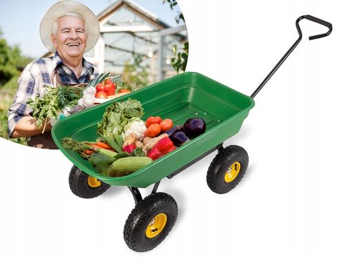 Wózek ogrodowy transportowy taczka wywrotka przyczepka 3w1 200kg na Arena.pl