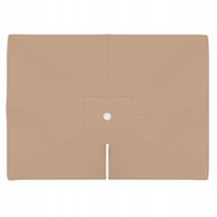 Poszycie parasola na wysięgniku ogród 4x3m KREMOWY