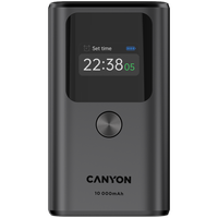 canyon powerbank onpower 130 tft 10000 mah pd30w grafitowy
