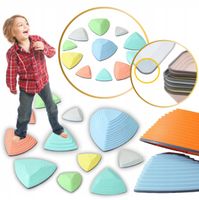 KAMIENIE RZECZNE DYSKI BALANSUJĄCE TRENING RÓWNOWAGI ŚCIEŻKA SENSORYCZNA