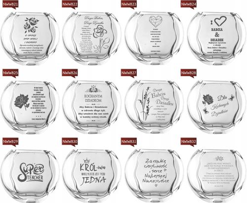 Wazon z grawer PREZENT dla Dziadków Babci Dziadka na Arena.pl