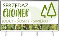 BANER REKLAMOWY 130x80 cm plandeka różne wzory SPRZEDAŻ CHOINEK