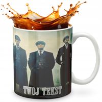 KUBEK 330ml GRAFIKA PREZENT ŚWIĘTA WZÓR SERIAL PEAKY SHELBY IMIĘ