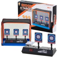 TARCZA ELEKTRONICZNA DO NERF WYRZUTNI STRZELANIA CYFROWY LICZNIK + SIATKA