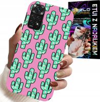 ETUI DO XIAOMI NOTE 11 PRO - KAKTUSY, KAKTUS NA RÓŻOWYM TLE + FOLIA