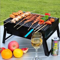 ZESTAW GRILL OGRODOWY WĘGLOWY TURYSTYCZNY |SKŁADANY |+ AKCESORIA DO GRILLA