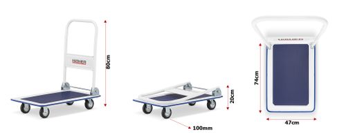 Wózek platformowy transportowy magazynowy 150kg PL-PH150 na Arena.pl