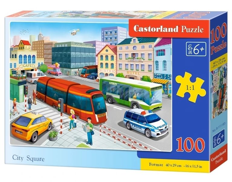 PUZZLE 100 CITY SQUARE zdjęcie 1