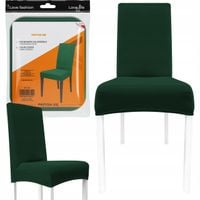 Elastyczny pokrowiec na krzesło VERGIONIC – ciemnozielony. uniwersalny