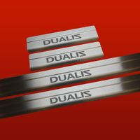 Listwa progowa NISSAN QASHQAI MK1 DUALIS Stal nierdzewna 304 mat 4szt