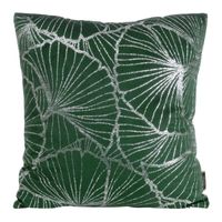 POSZEWKA WELUR VELVET WE WZORY 45X45 CM ZIELONA