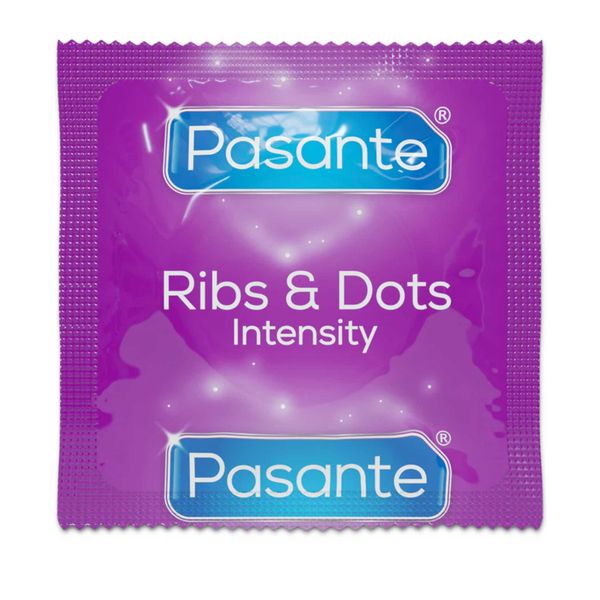 Pasante Ribs & Dots/Intensity Condoms 3 Pcs zdjęcie 3