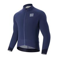 Kurtka rowerowa zimowa polarowa dwuwarstwowa rozmiar XL - niebieska