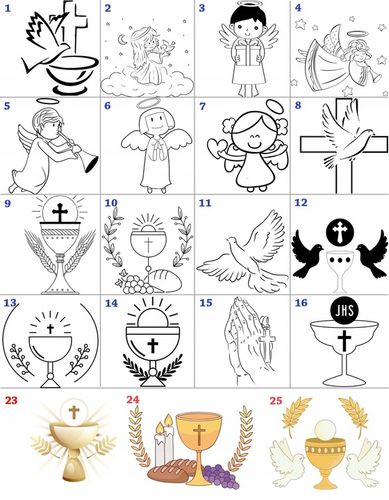 PAMIĄTKA PIERWSZEJ KOMUNII OBRAZEK SREBRNY ŚWIĘTEJ PREZENT Z GRAWEREM na Arena.pl