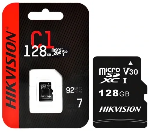 Karta microSD Hikvision 128Gb do kamer IP 92Mb/s zdjęcie 1
