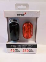 Zestaw lampek rowerowych INFINI Luxo & Vista