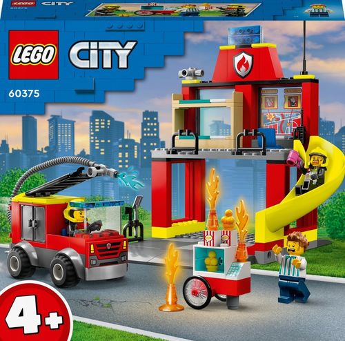 LEGO City Policja Posterunek Radiowóz Motor + Remiza Strażacka Łatwe Klocki na Arena.pl