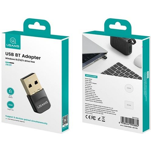 adapter usb bluetooth usams zb321 5.1    czarny na Arena.pl