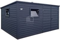 Schowek domek ogrodowy 4x2m brama dwuskrzydłowa 2x okno ID1020