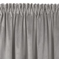Zasłona VILA velvetowa na taśmie smok 200x300 szara wzór 5 Homede