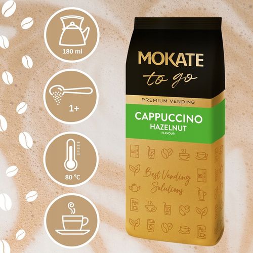 Kawa Cappuccino Instant Vending Orzech Laskowy Duże Opakowanie 1KG MOKATE na Arena.pl